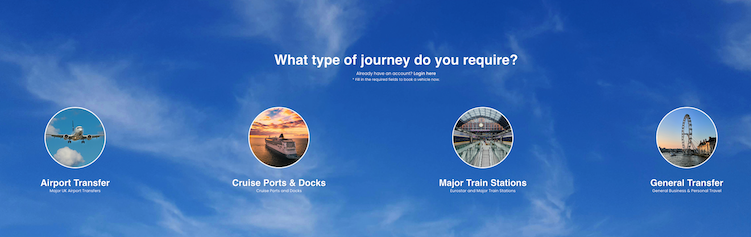 Choose Your Journey in 60 Seconds: Airport, Cruise, Train or General Transfer